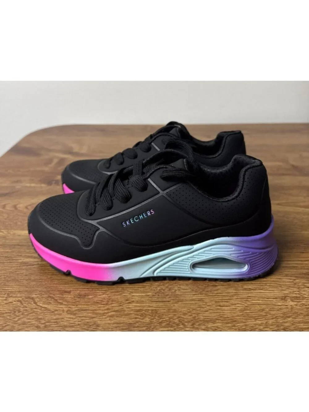 Girl's Shoes SKECHERS KIDS Uno Gen1 - Pop Of Ombre Black 310549L Size 1